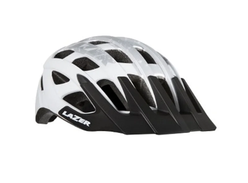 bicycle helmets with high-end features-Lazer Roller MTB Helmet - White-Silver