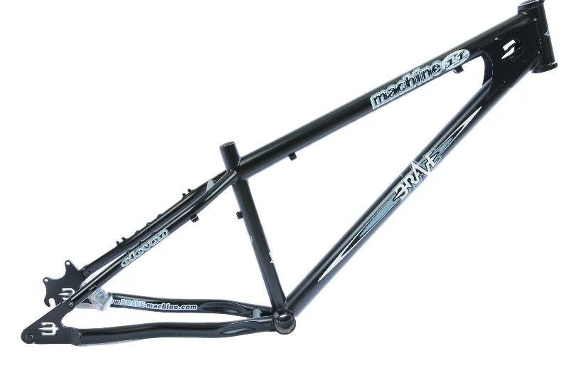 BRAVE MACHINE 11 FRAME 4130 CR-MO SLALOM DOWNHILL DIRT JUMP FREERIDE BIKE BLACK