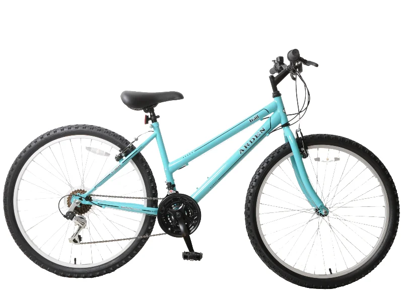 Ladies Mountain Bike Trail 26" Wheel 18" Frame 21 Speed Light Blue Womens MTB