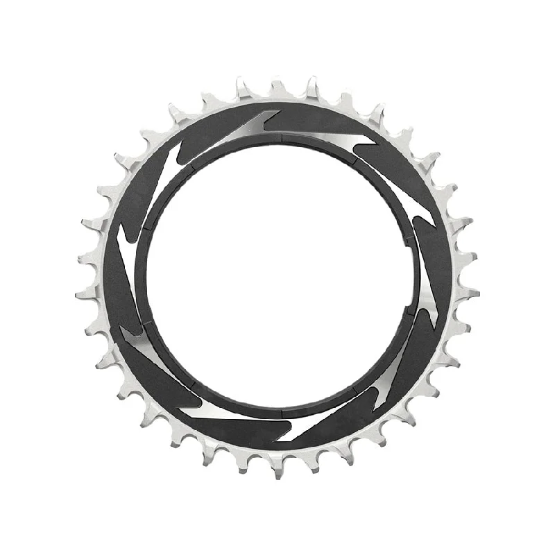 Bike chain degreaser spray-SRAM XX SL Eagle T-Type Thread Mount Chainring - 34t 12-Speed Thread Mount  For XX SL PM Spider 3mm Offset Aluminum BLK/Silver