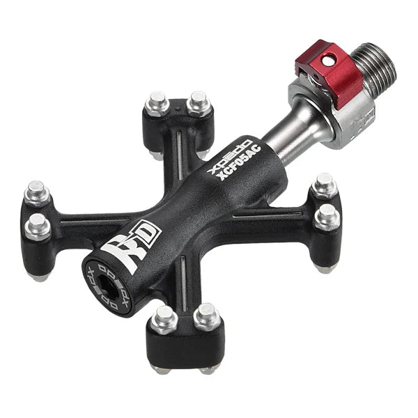 Bike chainring bolt tool-Xpedo TRVS 5 QRD Flat Pedals - Black