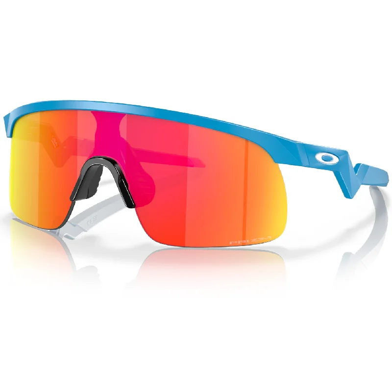 Bicycle riding clothing with gel padding-Occhiali bambino Oakley Resistor - Sky Blue Prizm Ruby