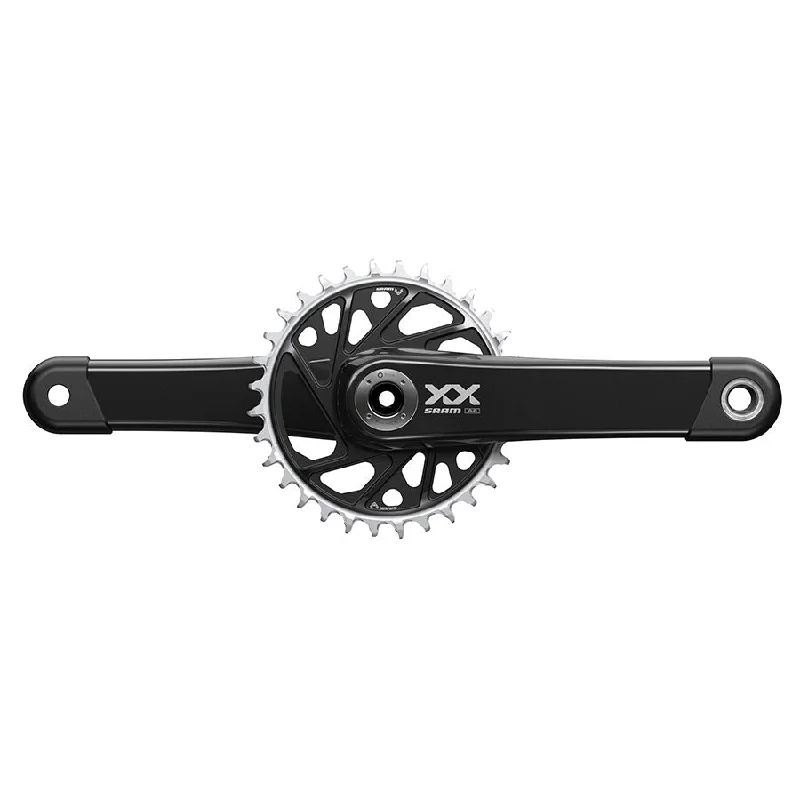 Mountain bike tubeless kit-SRAM XX Eagle T-Type Wide Crankset - 170mm 12-Speed 32t Chainring Direct Mount 2-Guards DUB Spindle Interface BLK