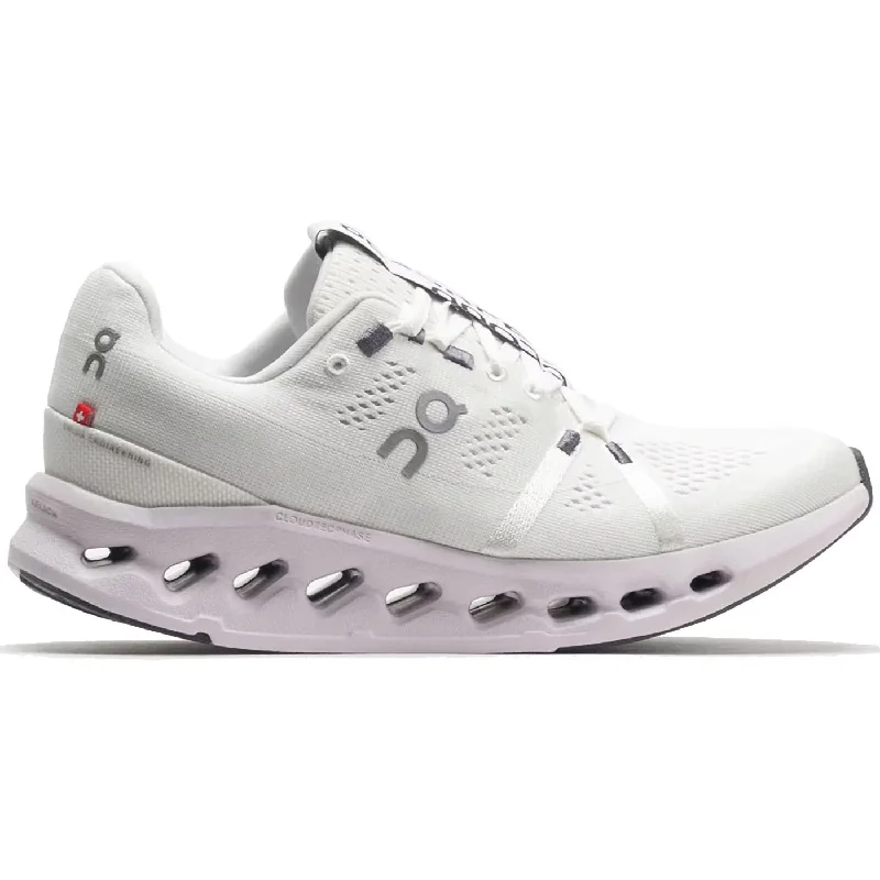 Best bicycle riding clothing brands-Scarpe donna On Cloudsurfer - Bianco grigio