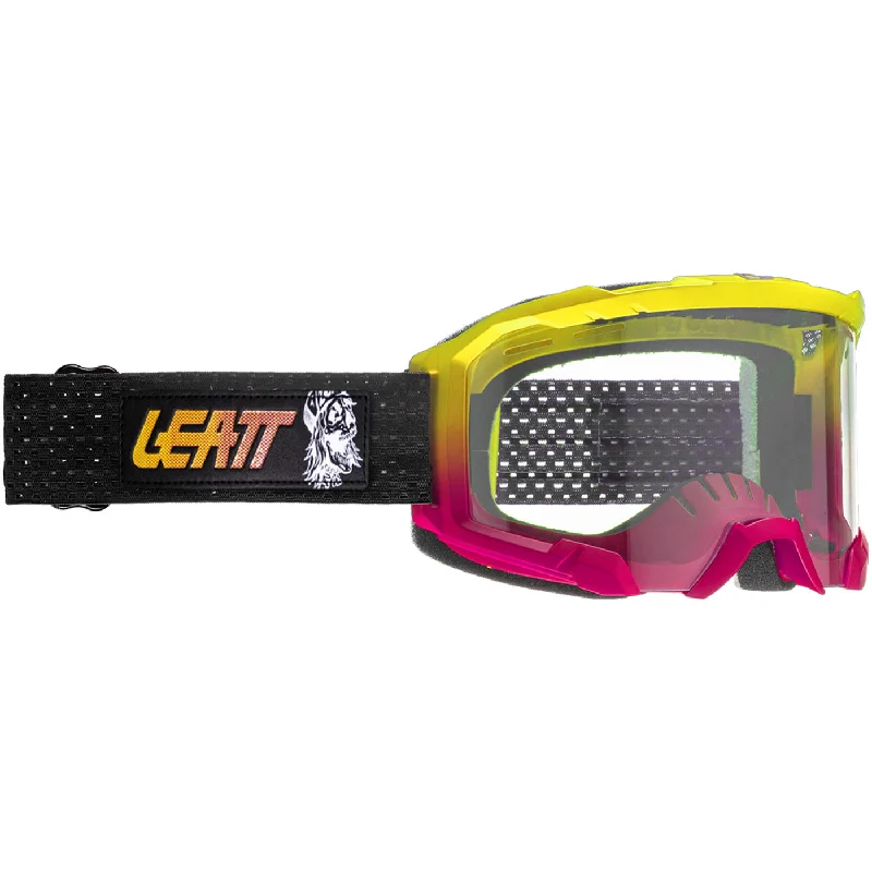 Bicycle riding clothing rough textures-Maschera Leatt Velocity 4.0 Mtb Iriz - Giallo rosa