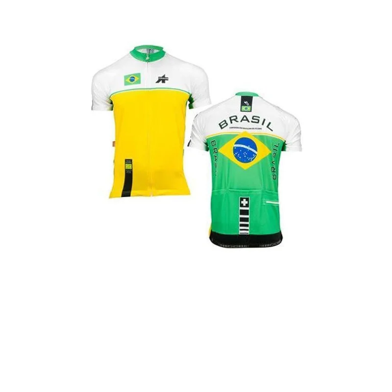 Bicycle riding clothing custom fit-Assos Brazilian Federation Jersey