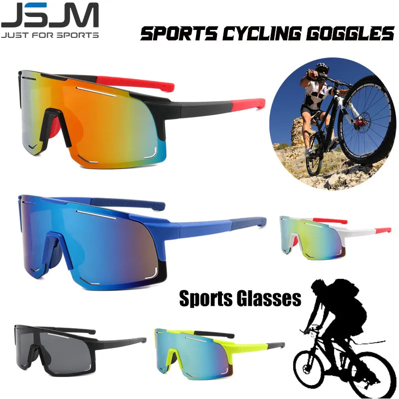 Bicycle riding clothing for mud resistance-JSJM Cycling Sunglasses Outdoor Sports Windproof Dustproof Goggles Camping Climbing Fishing Glasses Mountain Protective Eyewear