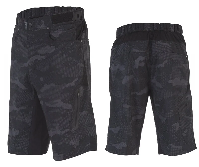 Bicycle riding clothing with natural fibers-Zoic Ether Camo Short with Liner - Digi Camo