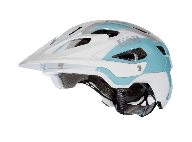 bicycle helmets for quick rides-LEM Flow MTB Helmet - Blue-White