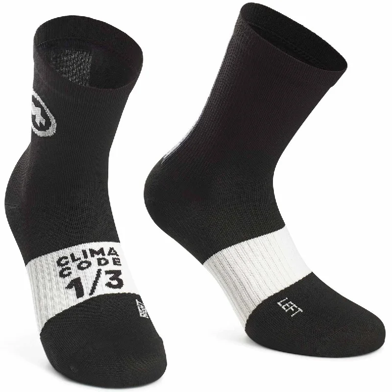 Bicycle riding clothing with leisure fit-Calze Assos Assosoires Summer - Nero