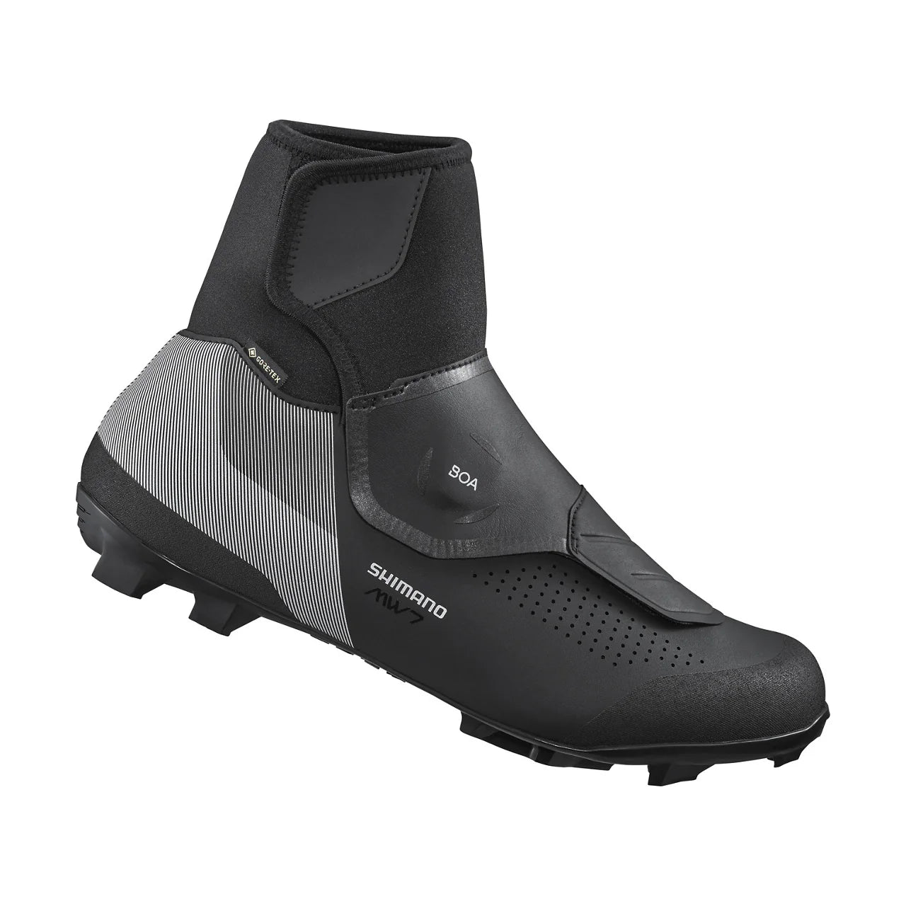 Bicycle riding clothing for adults-Shimano MW702 Cold Weather Bicycle Shoes - Black