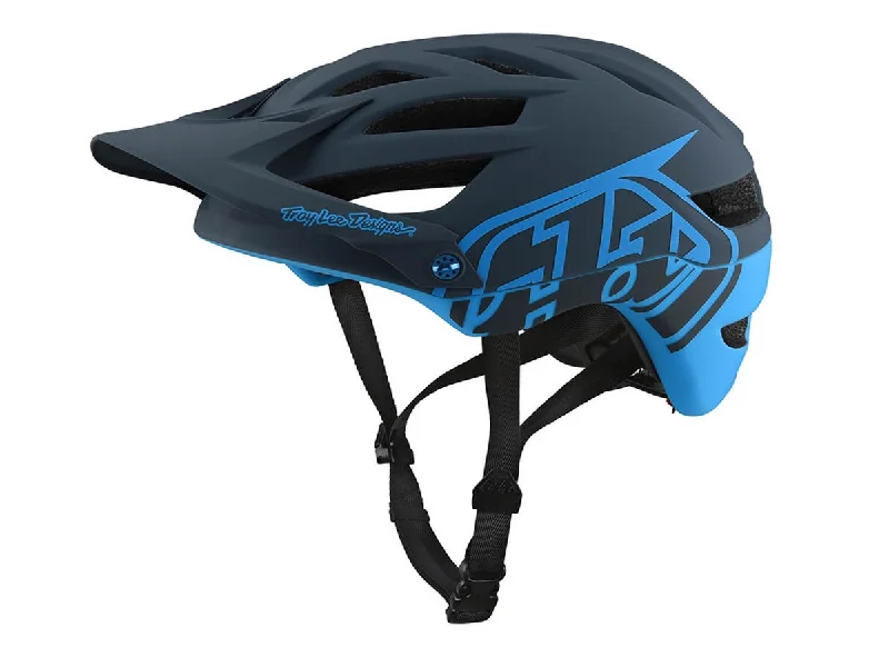 bicycle helmets for minimalist riders-Troy Lee Designs A1 MTB Helmet - Drone - Gray-Ocean - 2018