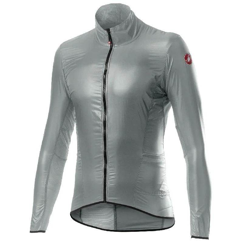 Bicycle riding clothing with fitness monitoring-Mantellina Castelli Aria - Grigio