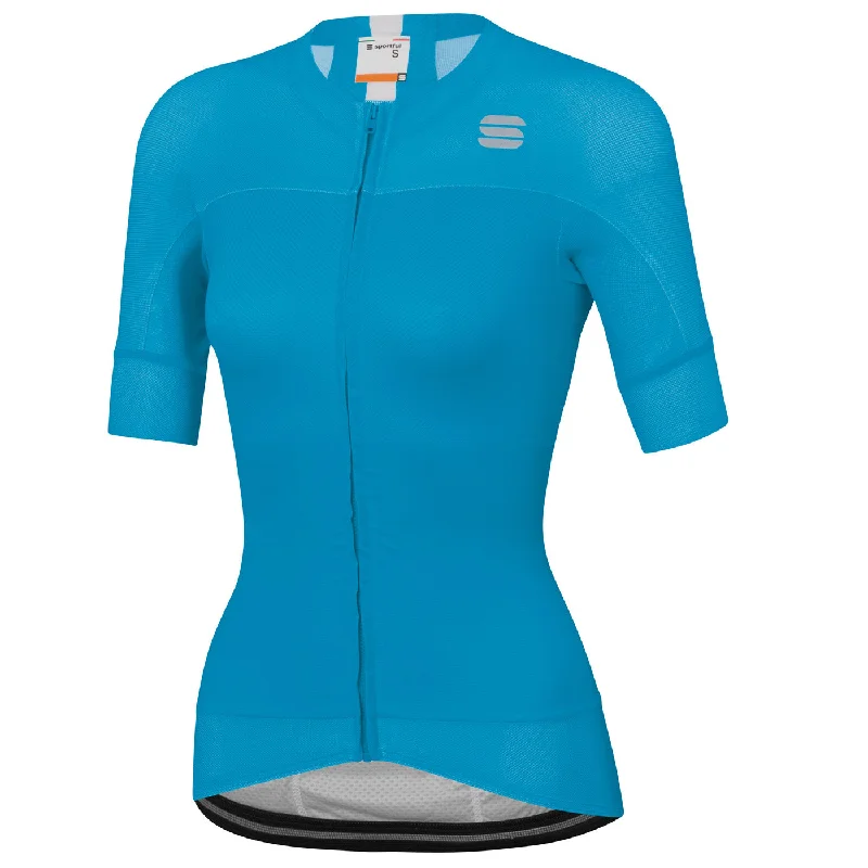 Bicycle riding clothing with muscle recovery-Maglia donna Sportful Bodyfit Pro Evo - Azzurro