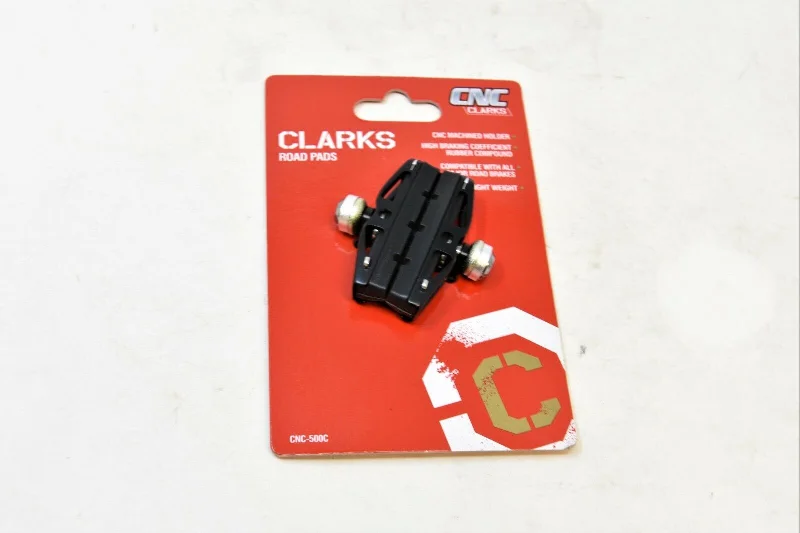 Bicycle riding clothing for casual riders-Clarks Elite CNC-500c Machined Road Bike Brake Shoes Suit All Major Brake Type