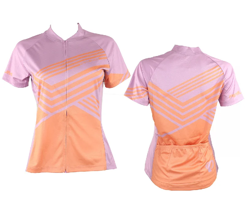 Bicycle riding clothing with drawstrings-Pearl Izumi LTD Short Sleeve MTB Jersey - Womens - Zig Zag Melon