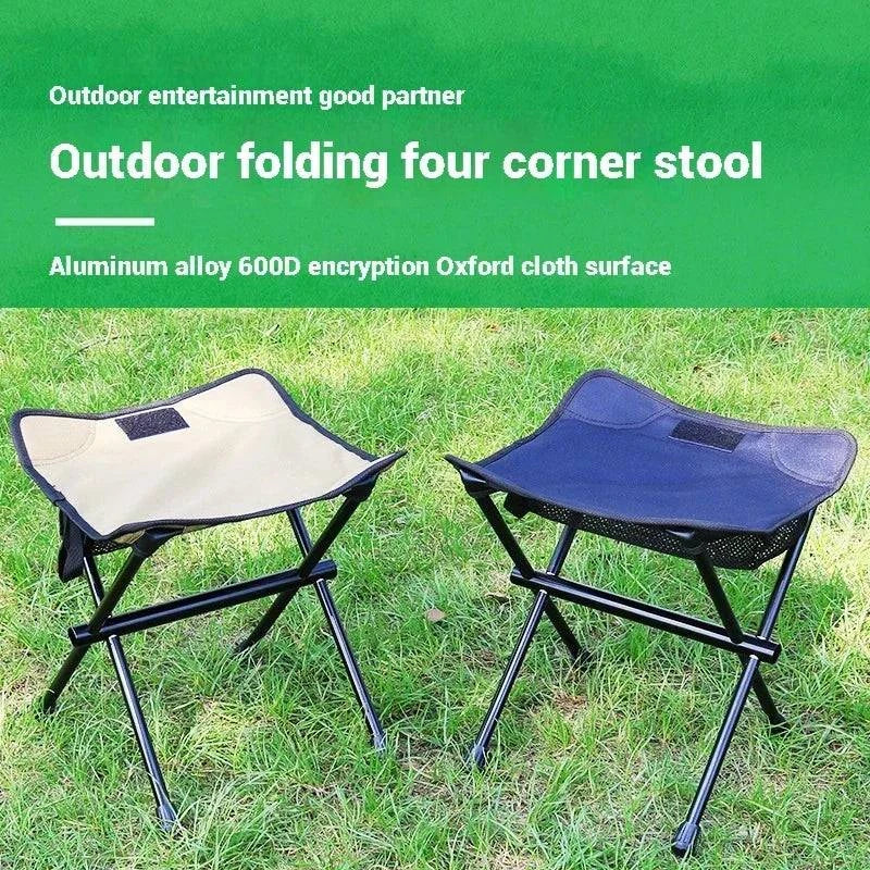 Outdoor folding stool, lightweight tactical chair, fishing and sketching small stool, portable leisure moon chair, Mazha