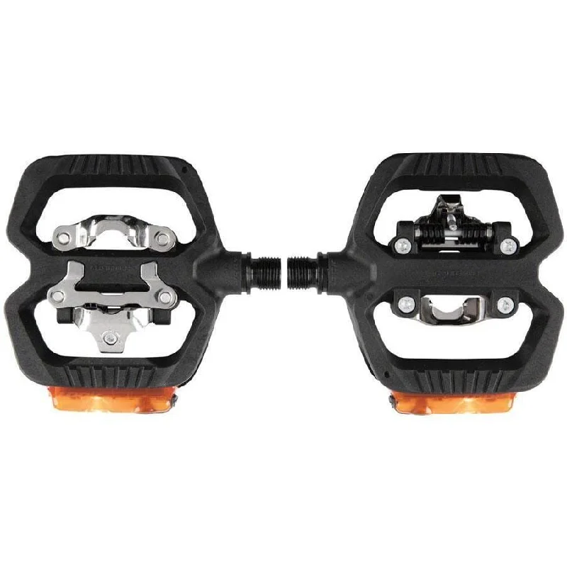 Bike pedal bearing kit-GEO TREKKING VISION Pedals - Single Side Clipless Platform Chromoly 9/16" BLK