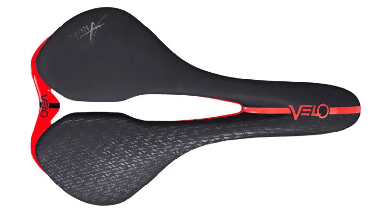 Velo Angel Rise+ Saddle - 158mm - Black-Red