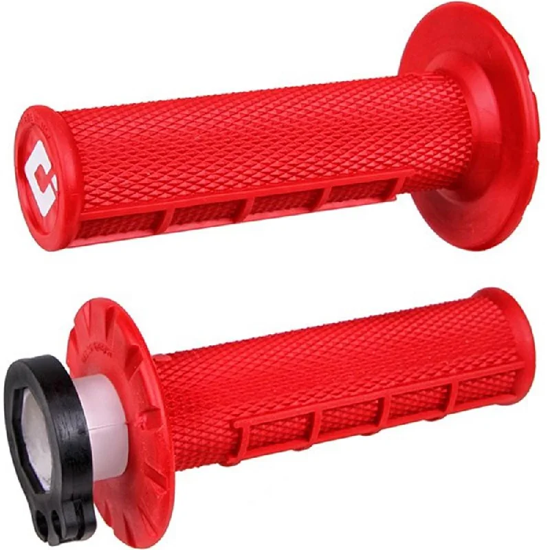 ODI MX HALF WAFFLE LOCK ON GRIP 2st/4st- RED