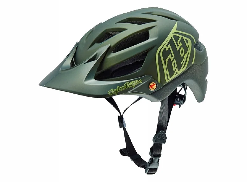 bicycle helmets for rugged terrain-Troy Lee Designs A1 MTB Helmet - Drone - Army Green