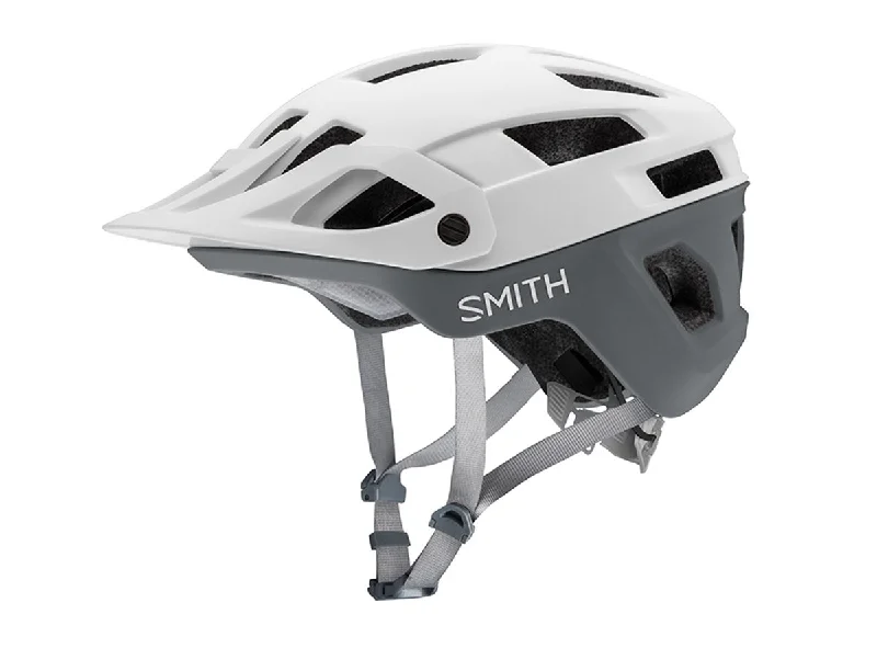 bicycle helmets with sleek profile-Smith Engage MIPS MTB Helmet - Matt White-Cement