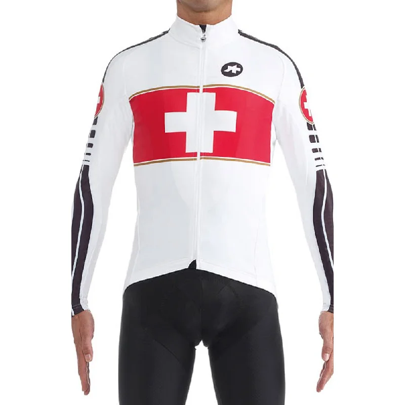 Bicycle riding clothing windproof designs-Assos iJ.suisseOlympiakos S7 Long Sleeve Jersey