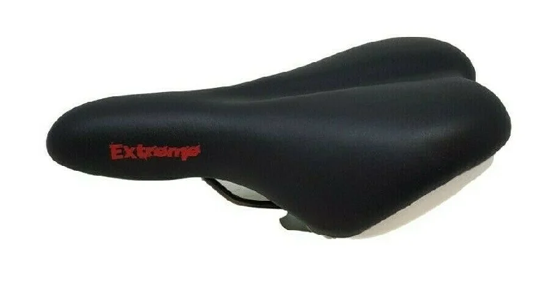 Raleigh Extreme Warp 2014 Mtb Bike Saddle With Clamp, Black & White, Comfort