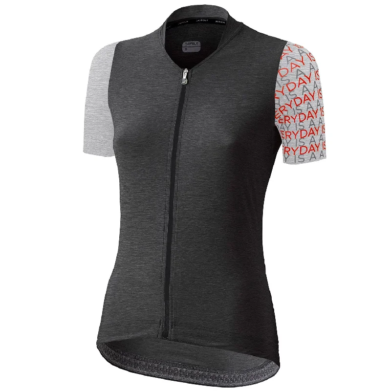 Bicycle riding clothing size charts-Maglia donna Dotout Liberty - Grigio scuro