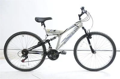 DUAL SUSPENSION MTB BIKE 18SPD GRIPSHIFT 18" FRAME 26 WHEEL SOILED