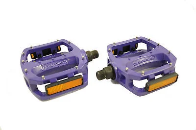 Mountain bike chain guide-DIAMONDBACK BIG FOOT 2 PEDALS FLAT PLATFORM 9-16" FOR BMX MTB PURPLE 50% OFF