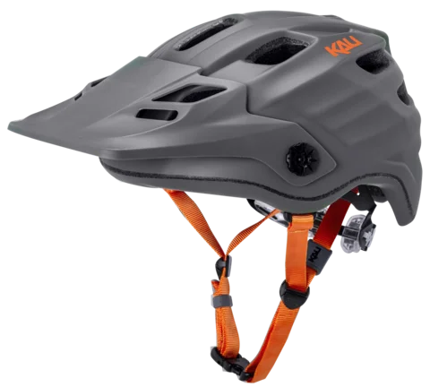 bicycle helmets with classic style-Kali Protectives Maya 2.0 MTB Helmet - Solid Matt Gray-Orange