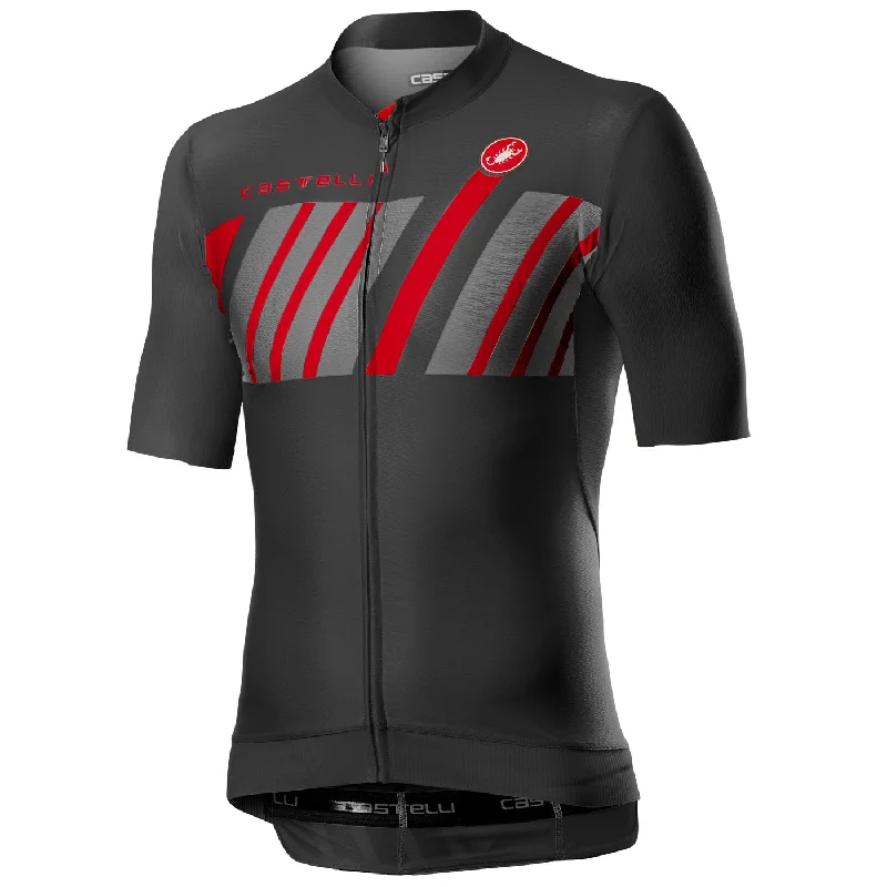 Bicycle riding clothing with temperature control-Maglia Castelli Hors Categorie - Grigio scuro