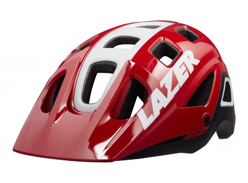 bicycle helmets for aggressive riding-Lazer Impala MTB Helmet - Matt Red - 2020