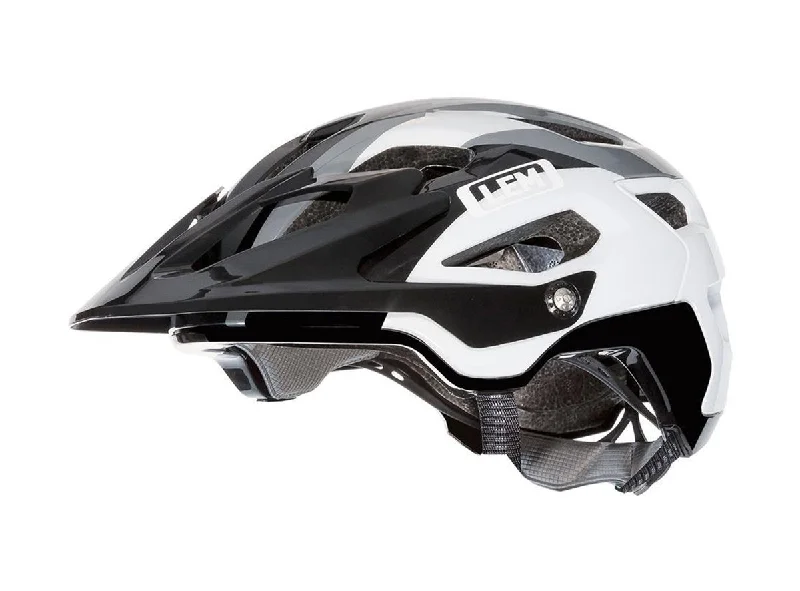 bicycle helmets for low-cost safety-LEM Flow MTB Helmet - Black-White