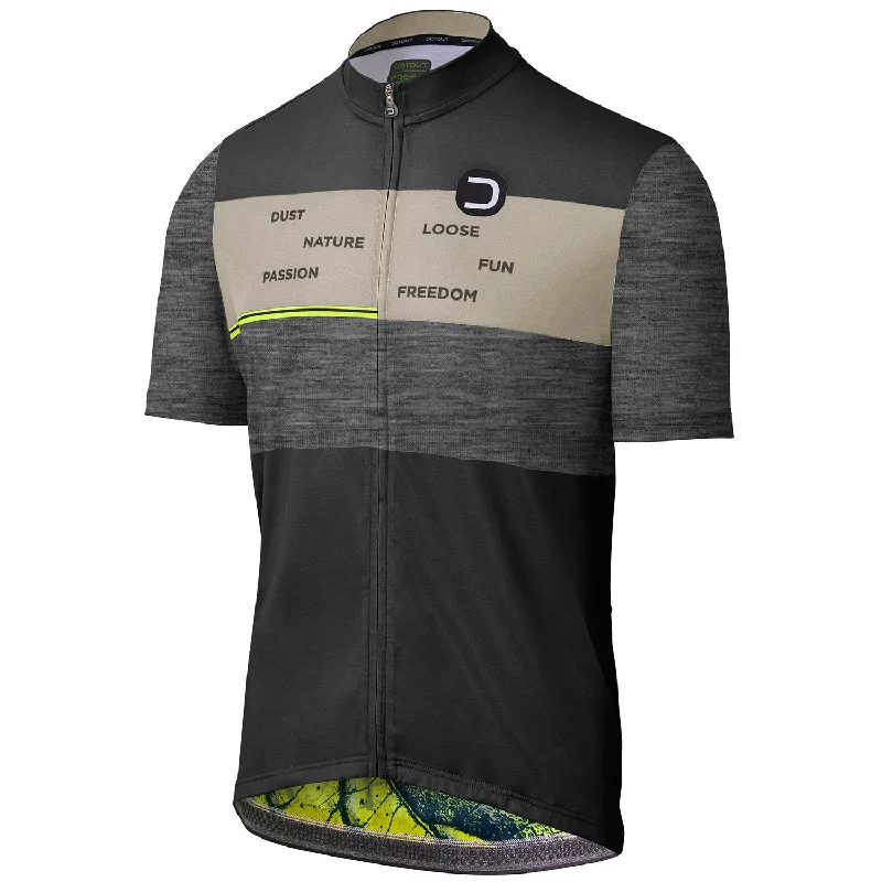 Bicycle riding clothing maintenance tips-Maglia Dotout Cruiser - Nero grigio