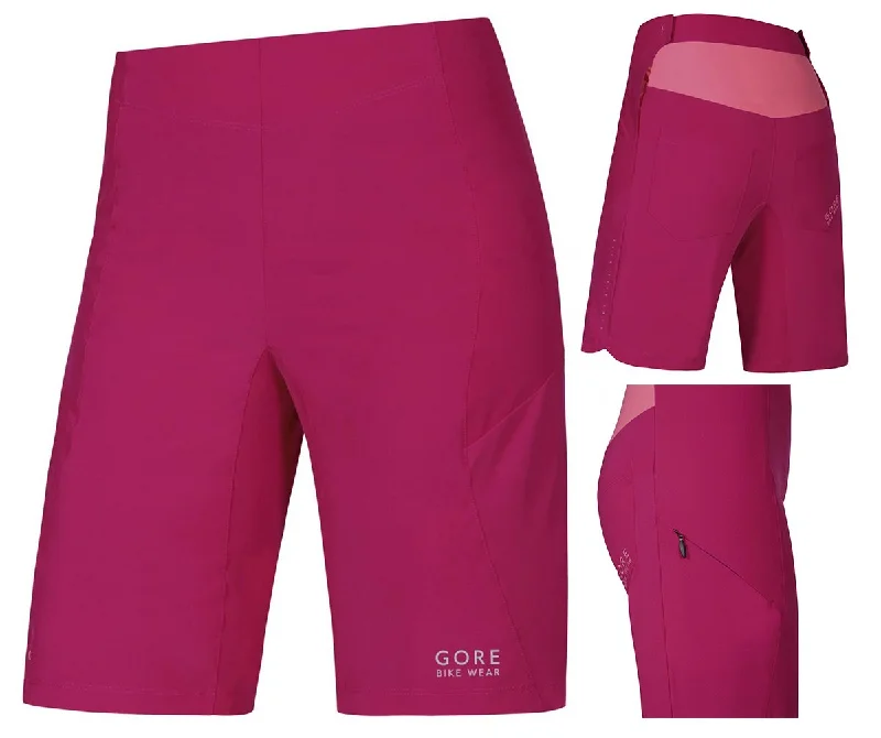 Bicycle riding clothing for mountain biking-Gore Power Trail Lady Short - Womens - Jazzy Pink