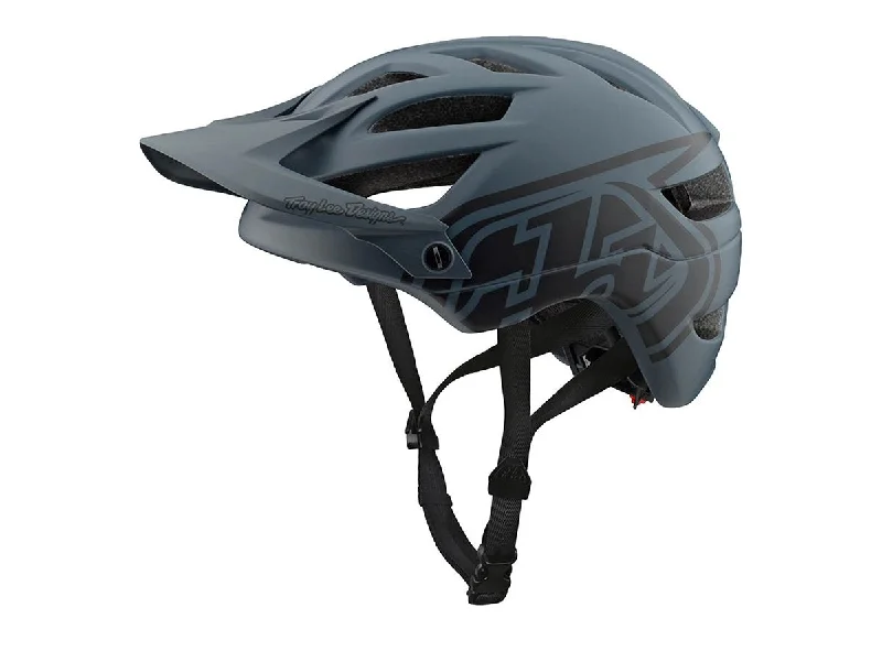 bicycle helmets with LED lights-Troy Lee Designs A1 MTB Helmet - Drone - SRAM Gray-Dark Gray