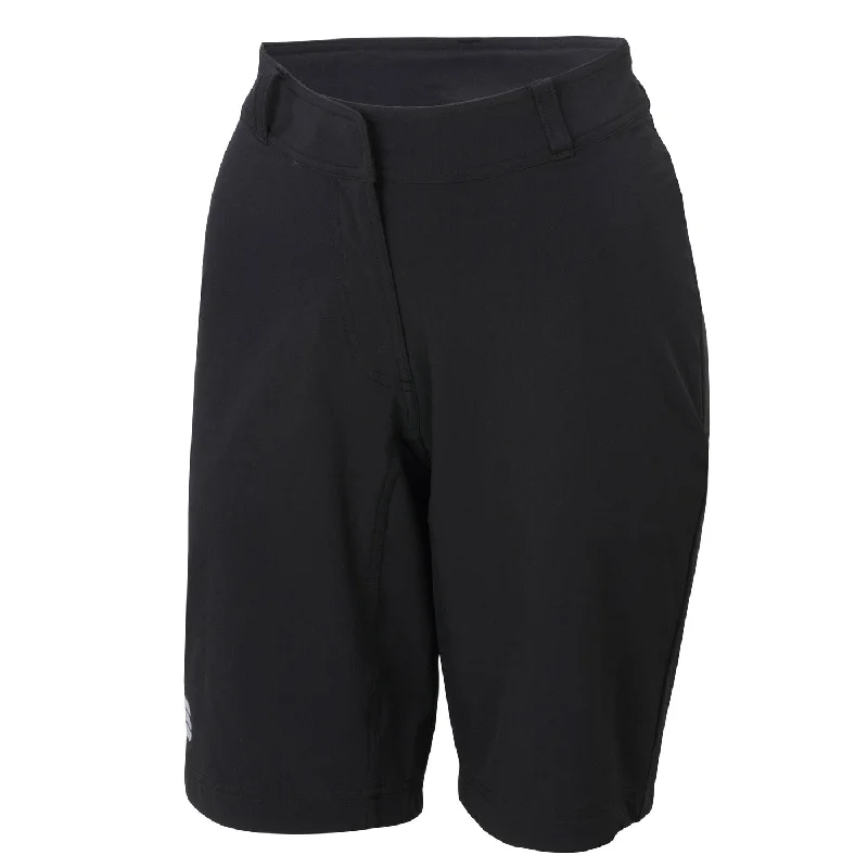 Bicycle riding clothing with gliding support-Pantaloncini donna Sportful Giara Over 21 - Nero