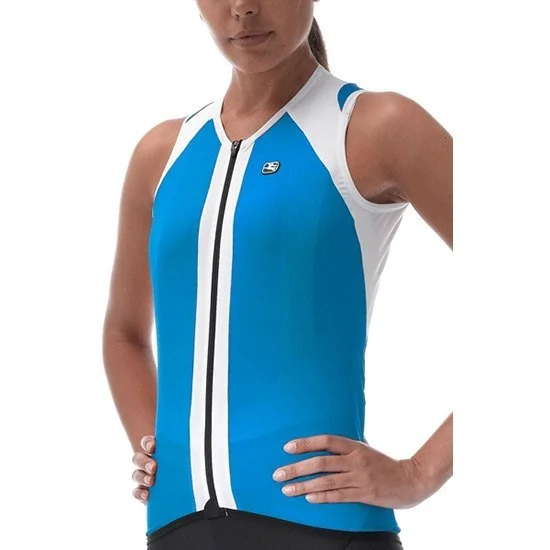 Bicycle riding clothing with handling support-Giordana Laser Sleeveless Jersey