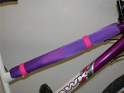 PURPLE PAD LADIES-MENS BIKE FRAME PAD PURPLE REDUCED PROTECTS BIKE & YOU