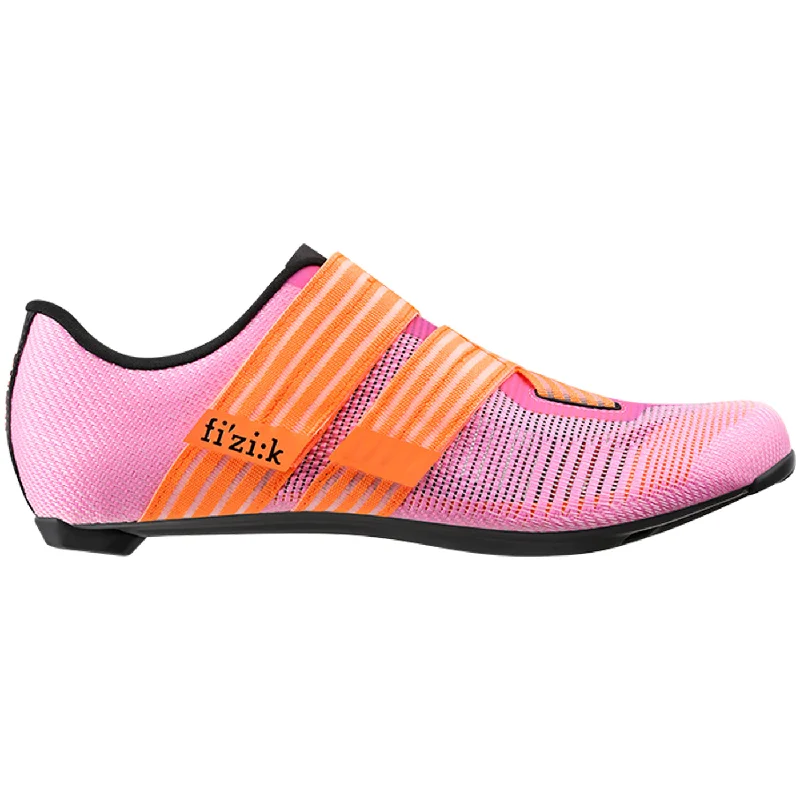 Bicycle riding clothing for petite sizes-Scarpe Fizik Vento Powerstrap Aeroweave - Rosa