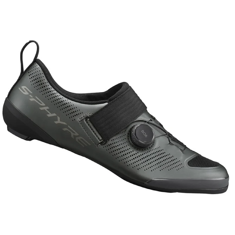 Bicycle riding clothing with overlock stitching-Scarpe triathlon Shimano S-Phyre TR903 - Grigio