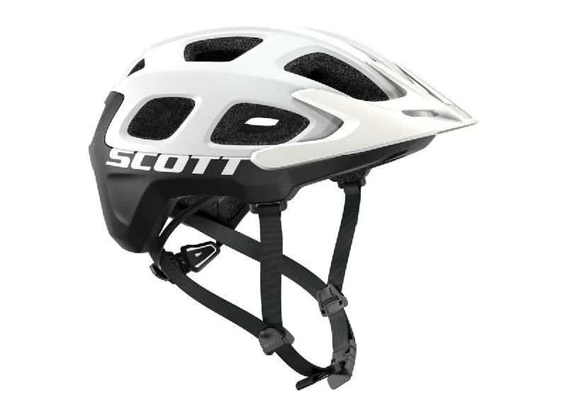 bicycle helmets for short trips-Scott Vivo MTB Helmet - White-Black