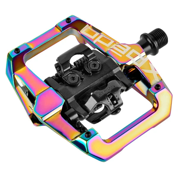 Road bike cassette spacer-Xpedo GFX Pedals - Oil Slick