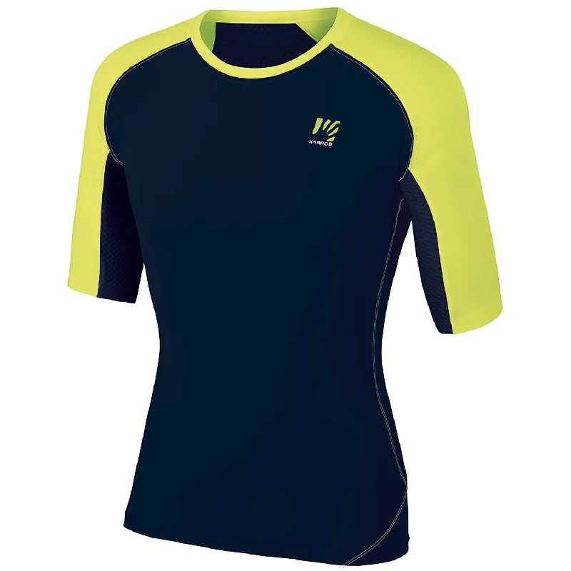 Bicycle riding clothing with taped seams-Maglia running Karpos Lavaredo - Nero Giallo