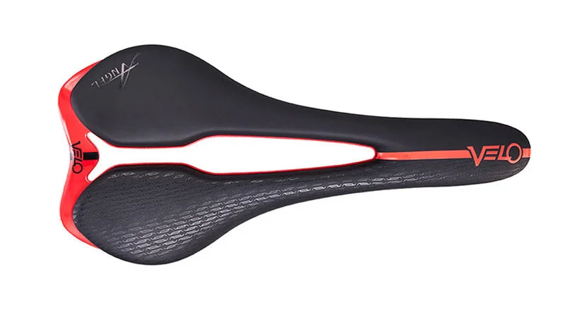 Velo Angel Fly Saddle - 128mm - Black-Red