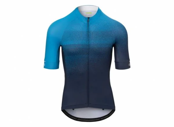 Professional bicycle riding clothing kits-Giro Chrono Expert Short Sleeve Road Jersey - Midnight Blue Blender