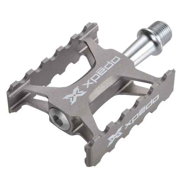 Bike wheel truing set-Xpedo TRVS 1 Flat Pedals - Gray