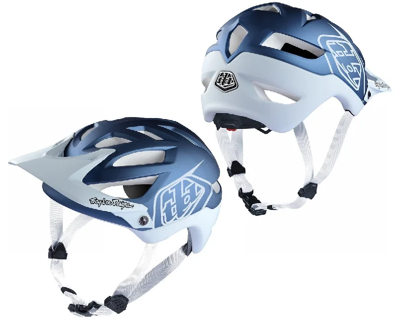 bicycle helmets for warm climates-Troy Lee Designs A1 MIPS MTB Helmet - Classic - Blue-White